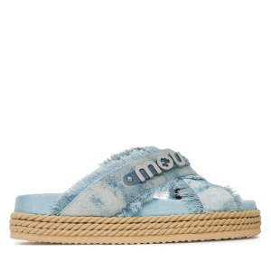 Klapki Mou Criss-cross MU.SW451010K Niebieski