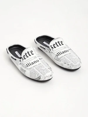 Klapki mule męskie skórzane JOHN GALLIANO