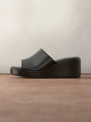 Klapki na obcasie Anna Field By Zalando czarny