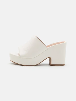 Klapki na obcasie Anna Field Wide Fit By Zalando biały
