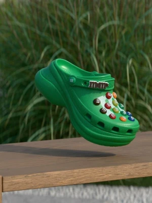 Klapki na obcasie Crocs