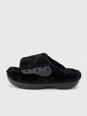 Klapki na obcasie Crocs czarny