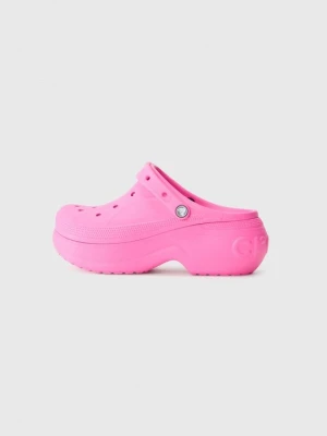 Klapki na obcasie Crocs różowy