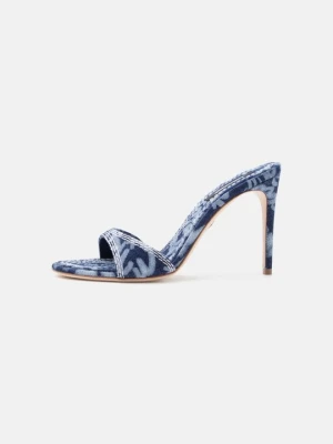 Klapki na obcasie Dsquared2 jasnoniebieski denim