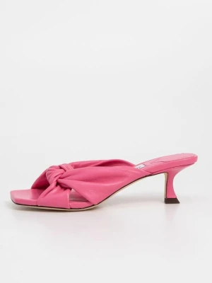 Klapki na obcasie Jimmy Choo różowy