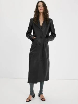 Klapki na obcasie klockowym z paskiem czarny - Kobieta - - MANGO