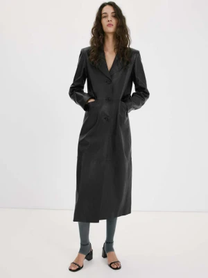 Klapki na obcasie klockowym z paskiem czarny - Kobieta - - MANGO