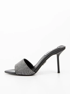 Klapki na obcasie Steve Madden czarny