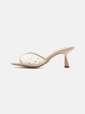 Klapki na obcasie Steve Madden nude