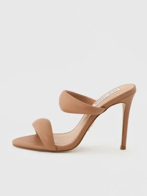 Klapki na obcasie Steve Madden tan