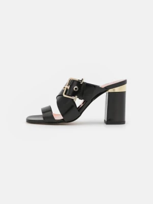 Klapki na obcasie Ted Baker czarny