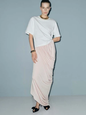 Klapki na obcasie z wiązaniem czarny - Kobieta - - MANGO