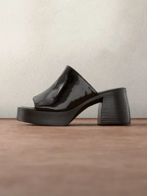 Klapki na obcasie Zign STUDIO By Zalando czarny