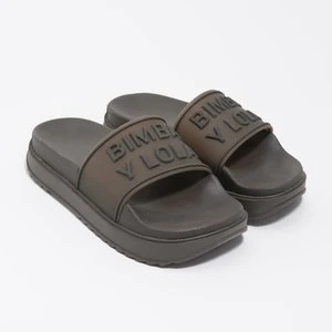 Klapki na platformie czekoladowe BIMBA Y LOLA