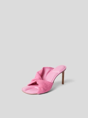 Klapki na szpilce Jacquemus Mocnoróżowy