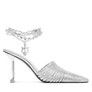 Klapki Naked Wolfe Chromed 00078 Srebrny