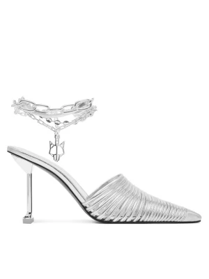 Klapki Naked Wolfe Chromed 00078 Srebrny