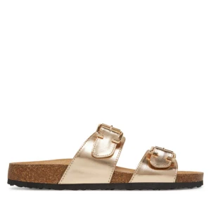 Klapki ONLY Shoes Onlmaxi-13 Pu Strap Buckle 15331392 Złoty