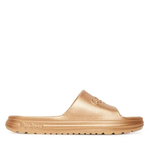 Klapki Pepe Jeans Beach Slidemet PLS70165 Złoty