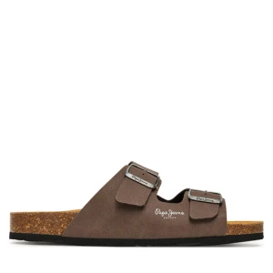 Klapki Pepe Jeans Bio M Double Chicago PMS90110 Brązowy