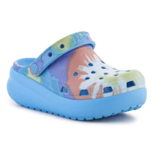 Klapki Piankowe Crocs Classic Tie Dye Cutie Clog 208083-4KT niebieskie