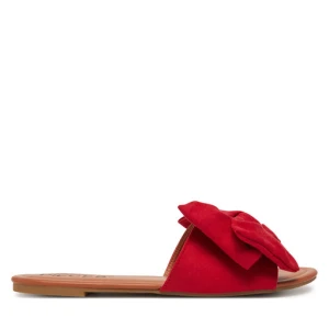 Klapki Pieces 17156846 Czerwony
