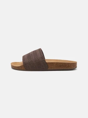 Klapki płaskie adidas Originals brązowy