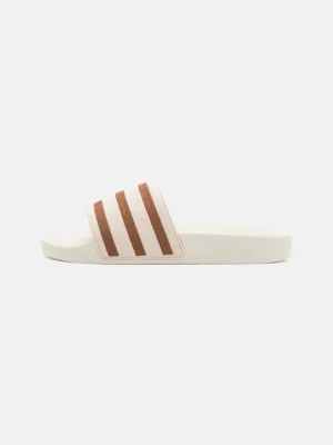 Klapki płaskie adidas Originals mleczny