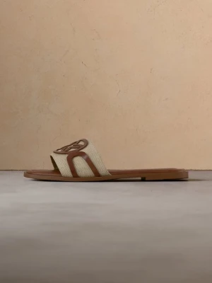 Klapki płaskie Anna Field By Zalando mleczny