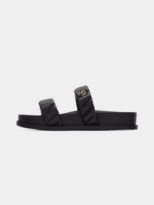 Klapki płaskie Armani Exchange czarny