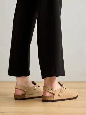 Klapki płaskie Birkenstock piaskowy