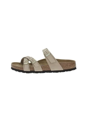 Klapki płaskie Birkenstock beżowy