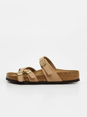 Klapki płaskie Birkenstock beżowy