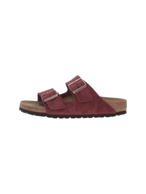 Klapki płaskie Birkenstock bordowy