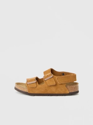 Klapki płaskie Birkenstock brązowy