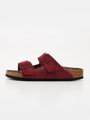 Klapki płaskie Birkenstock czerwony