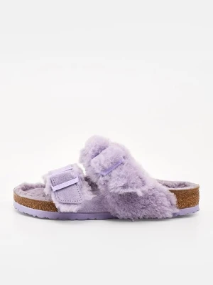 Klapki płaskie Birkenstock fioletowy