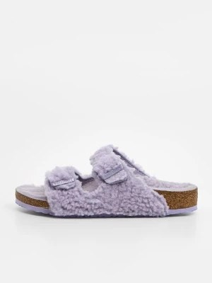 Klapki płaskie Birkenstock fioletowy