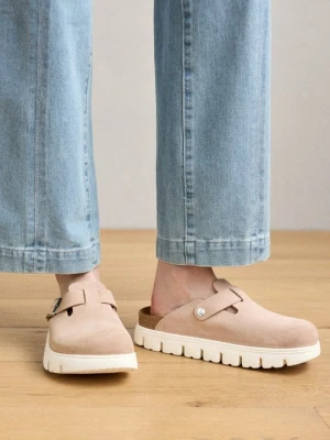 Klapki płaskie Birkenstock jasnoróżowy