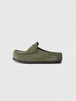 Klapki płaskie Birkenstock khaki