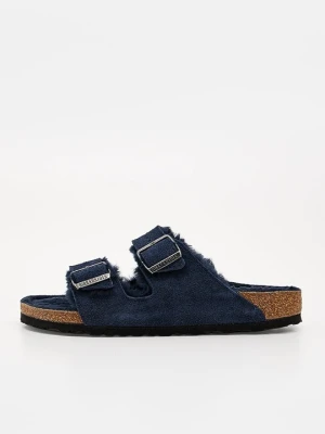 Klapki płaskie Birkenstock niebieski