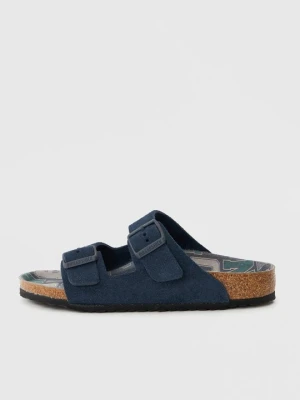 Klapki płaskie Birkenstock niebieski