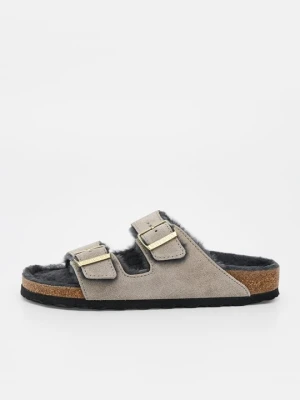 Klapki płaskie Birkenstock szary