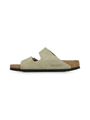 Klapki płaskie Birkenstock taupe