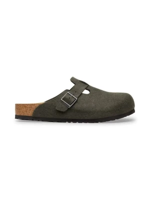 Klapki płaskie Birkenstock zielony