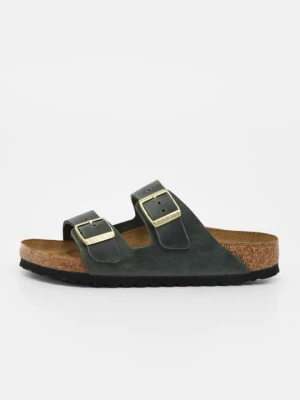Klapki płaskie Birkenstock zielony