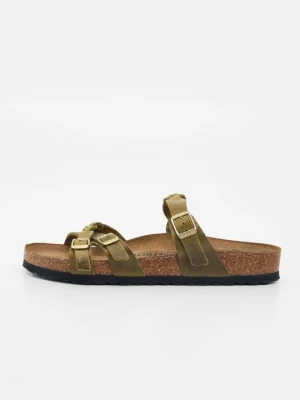 Klapki płaskie Birkenstock zielony