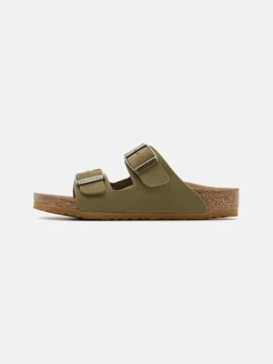 Klapki płaskie Birkenstock zielony