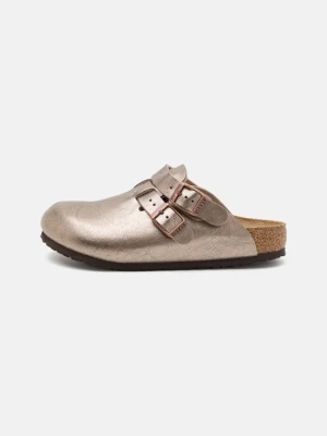 Klapki płaskie Birkenstock złoty