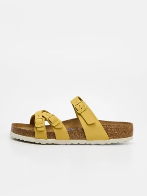Klapki płaskie Birkenstock żółty